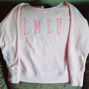 Lambeau Field Women's Brand New Pink Crew Neck Sweatshirt